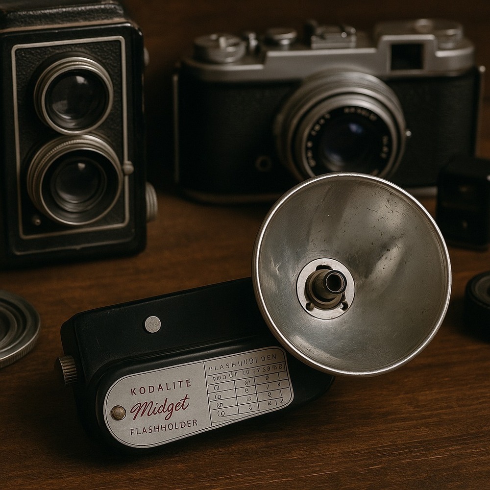 Kodak Kodalite Midget Flasholder Vintage Camera Flash Unit – 1940s Bakelite - Picture 2 of 13